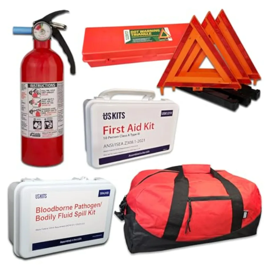 NEMT DOT OSHA Compliant All-in-One Truck Safety Kit for Emergency Use Durable Heavy-Duty Material Orange Color Comprehensive Sa
NEMT DOT OSHA Compliant All-in-One Truck Safety Kit for Emergency Use Durable Heavy-Duty Material Orange Color Comprehensive Sa