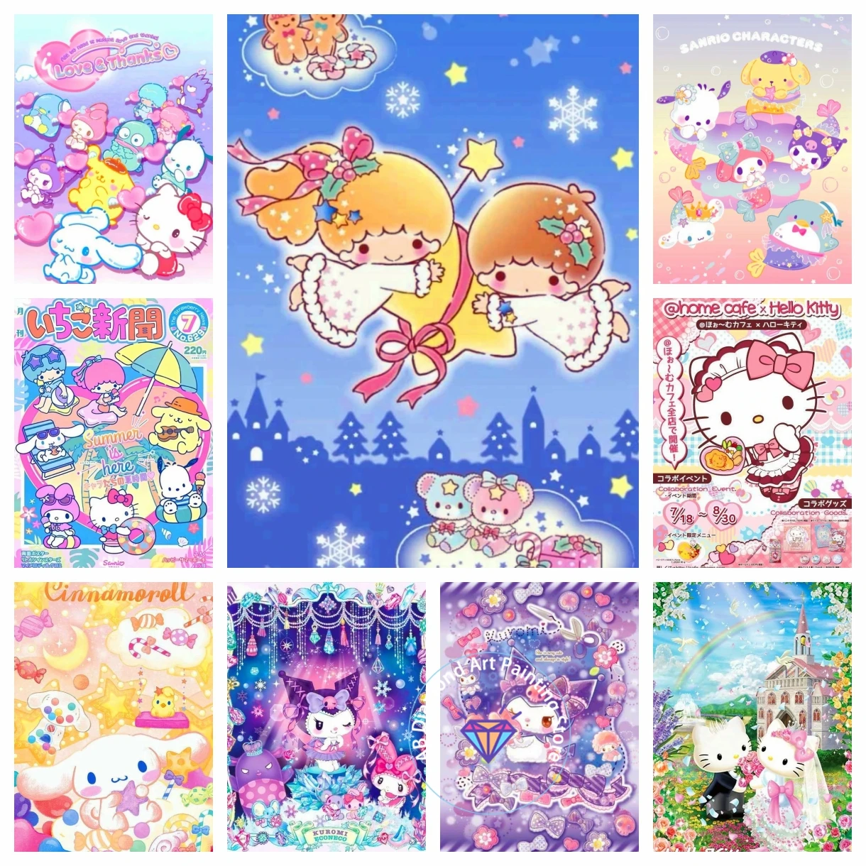 Sanrio Hello Kitty Cute Cartoon AB Diamond Painting Kit Printed Cross Stitch Mosaic Embroidery Home Decor 5D DIY Art Children
Sanrio Hello Kitty Cute Cartoon AB Diamond Painting Kit Printed Cross Stitch Mosaic Embroidery Home Decor 5D DIY Art Children