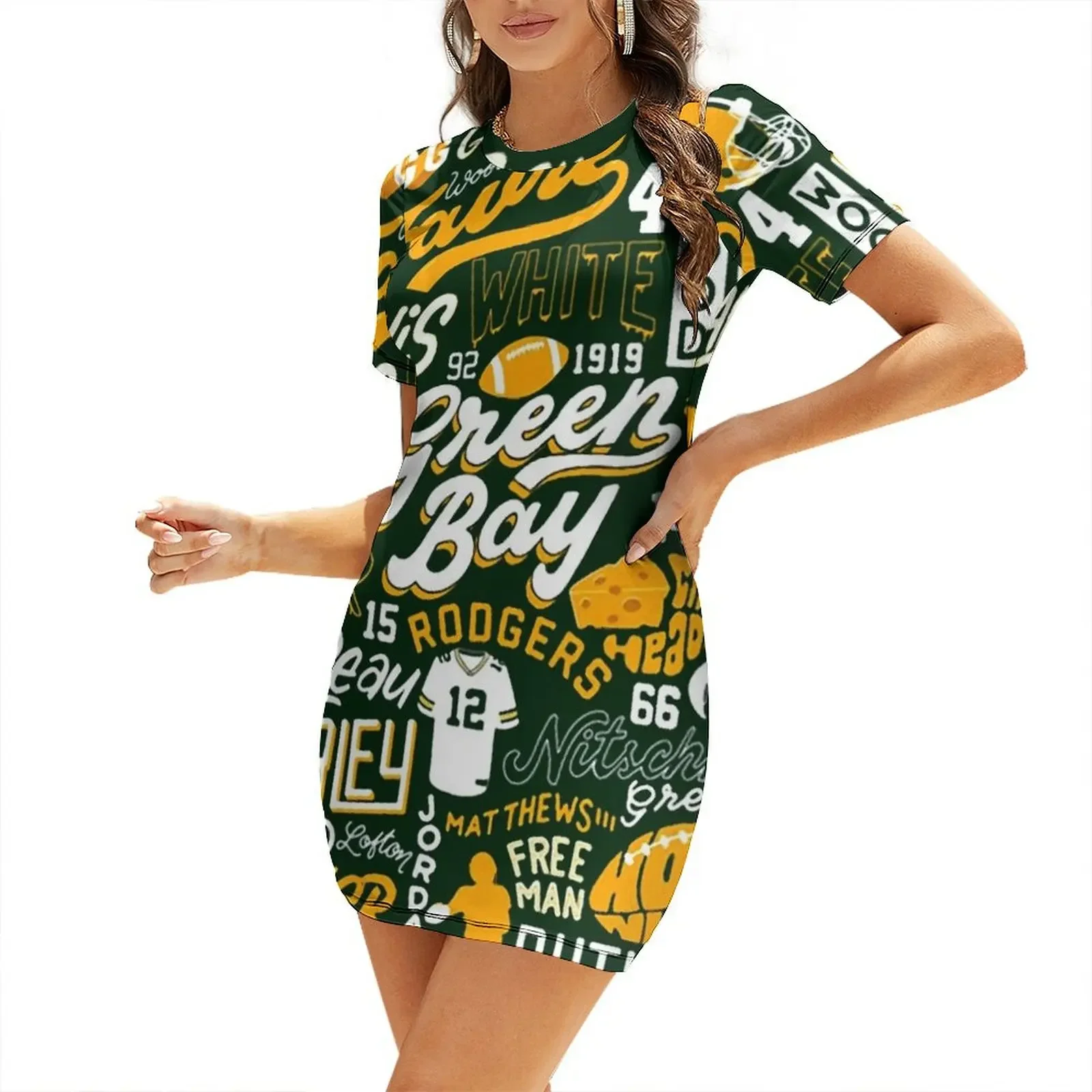 Green Bay Football Team Legend Typography Short-Sleeved Dress Woman dresses dresses for womens 2026
Green Bay Football Team Legend Typography Short-Sleeved Dress Woman dresses dresses for womens 2026