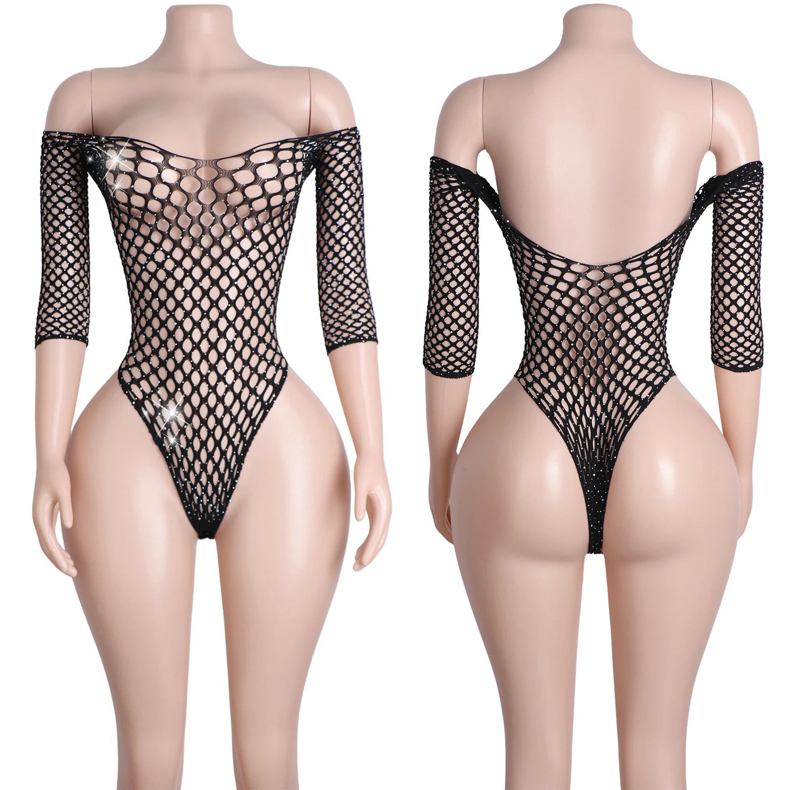 Rhinestone Fishnet Stage Performance Outfit Sexy Lingerie Bodysuit Rhinestone Embellished Mesh Sleeves Clubwear Nightwear Show
Rhinestone Fishnet Stage Performance Outfit Sexy Lingerie Bodysuit Rhinestone Embellished Mesh Sleeves Clubwear Nightwear Show