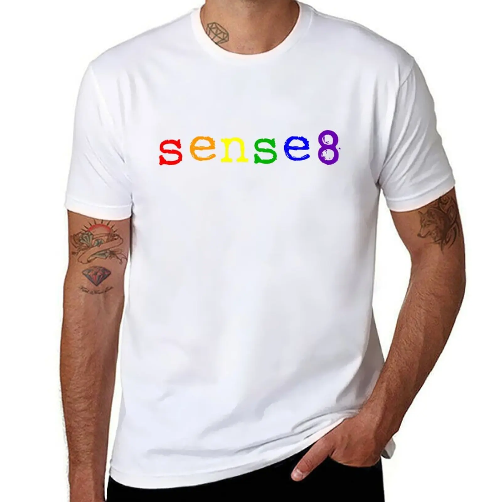 Rainbow Sense8 Logo T-Shirt anime tshirt t shirt man casual T-Shirt 
Rainbow Sense8 Logo T-Shirt anime tshirt t shirt man casual T-Shirt