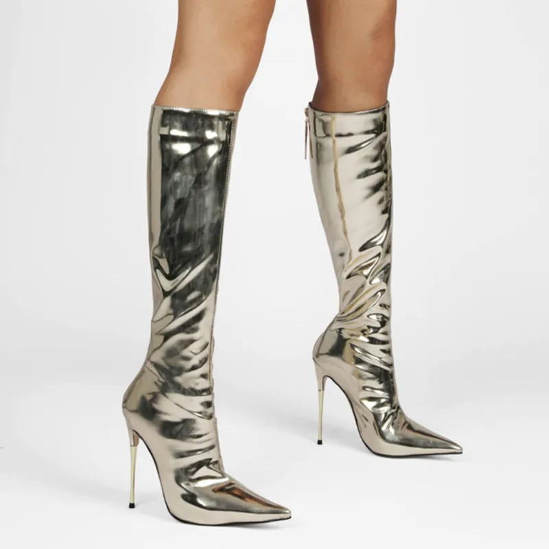 High Heel Pointed Patent Leather Luxury New Fashion Sexy Nightclub Party European and American Trend Four Seasons Women's Boots
High Heel Pointed Patent Leather Luxury New Fashion Sexy Nightclub Party European and American Trend Four Seasons Women's Boots