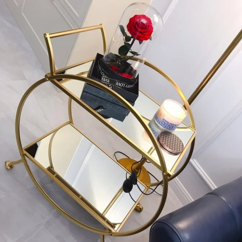 Custom Nordic household mobile double-layer multifunctional hotel trolley modern iron art storage rack handcart dining cart
Custom Nordic household mobile double-layer multifunctional hotel trolley modern iron art storage rack handcart dining cart