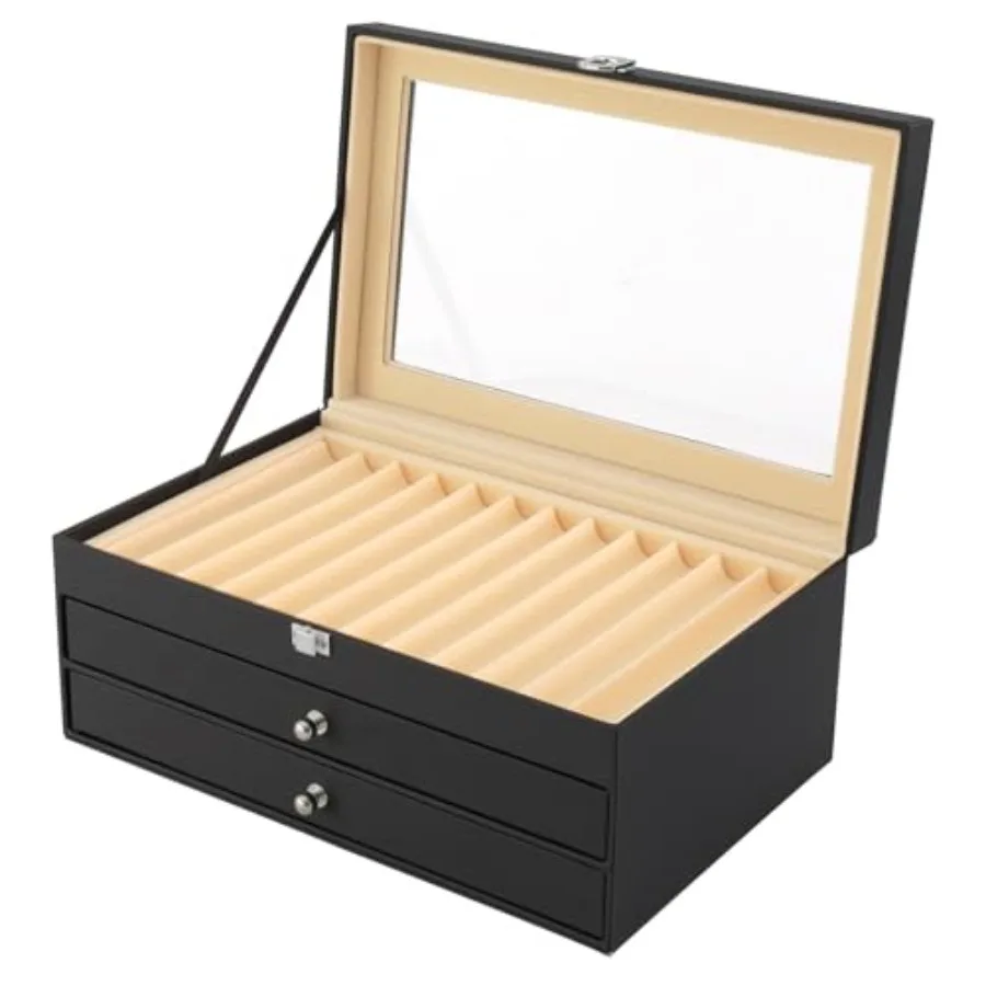 Fountain Pen Display Case -Pen Collection Display Case 3 Layer Fountain Pen Storage Display Box as a Gift, 36 Slots
Fountain Pen Display Case -Pen Collection Display Case 3 Layer Fountain Pen Storage Display Box as a Gift, 36 Slots