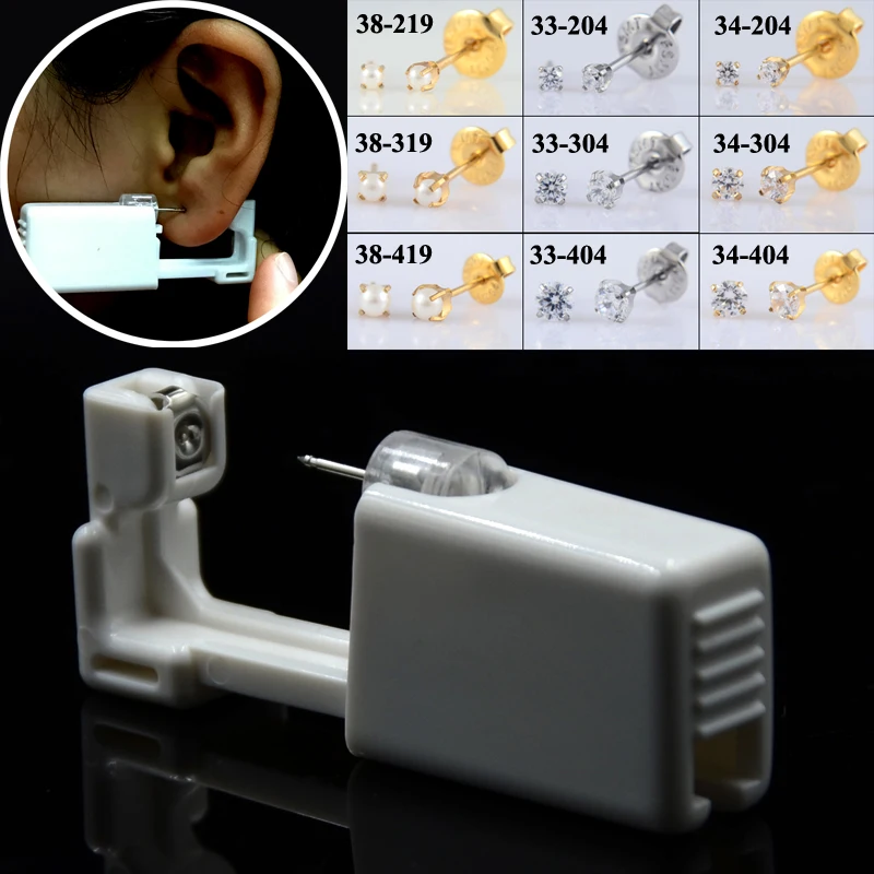 24pcs/Box Ear Piercing Gun Sterilized 316L Steel Claw Pearl Ear Stud Piercer Machine For Adult Kids Jewelry Nikel Free Wholesale
24pcs/Box Ear Piercing Gun Sterilized 316L Steel Claw Pearl Ear Stud Piercer Machine For Adult Kids Jewelry Nikel Free Wholesale