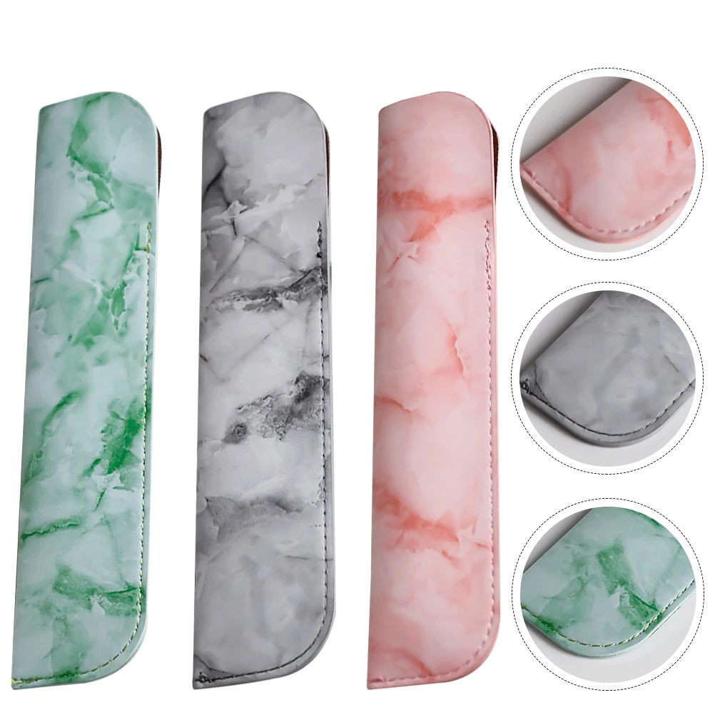 3pcs Pen Pouch Sleeve Protector Bag for Single Double Pens PU Stationery Holder Gift Case Marble Design Green Pink Gray
3pcs Pen Pouch Sleeve Protector Bag for Single Double Pens PU Stationery Holder Gift Case Marble Design Green Pink Gray