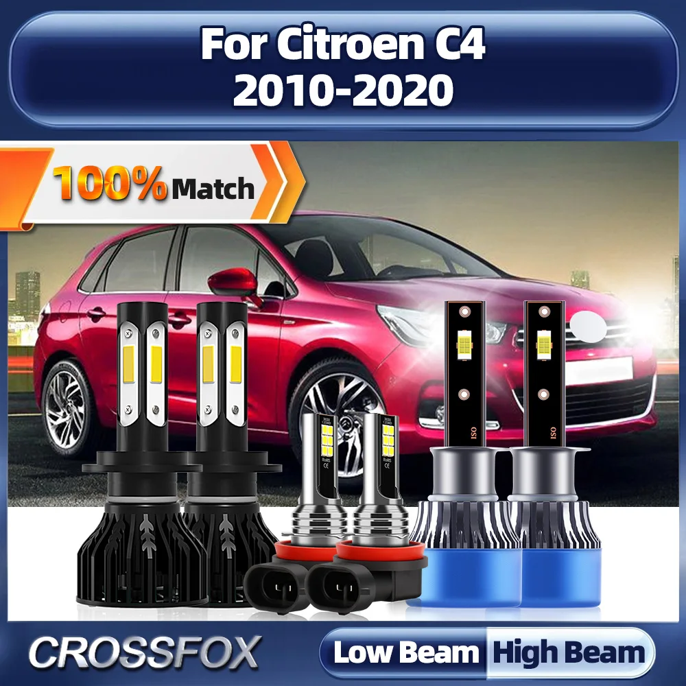 60000LM Super Bright LED Headlight Bulbs 360W Auto Headlamps With Fan 6000K For Citroen C4 2010-2015 2016 2017 2018 2019 2020
60000LM Super Bright LED Headlight Bulbs 360W Auto Headlamps With Fan 6000K For Citroen C4 2010-2015 2016 2017 2018 2019 2020