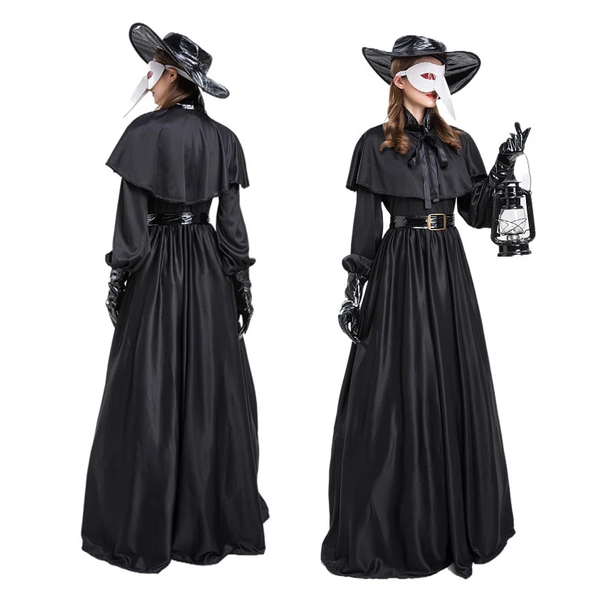 Plague Doctor Steampunk Halloween Costumes for Women Medieval Dress Adult Outfit Clothes Gothic Witch Cosplay Priest Horror Mask
Plague Doctor Steampunk Halloween Costumes for Women Medieval Dress Adult Outfit Clothes Gothic Witch Cosplay Priest Horror Mask