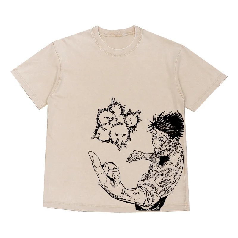 Men Washed Vintage Oversized T-Shirt Harajuku Streetwear Anime Graphic Print T Shirt Fashion Loose Short Sleeve Cotton Top Tee
Men Washed Vintage Oversized T-Shirt Harajuku Streetwear Anime Graphic Print T Shirt Fashion Loose Short Sleeve Cotton Top Tee