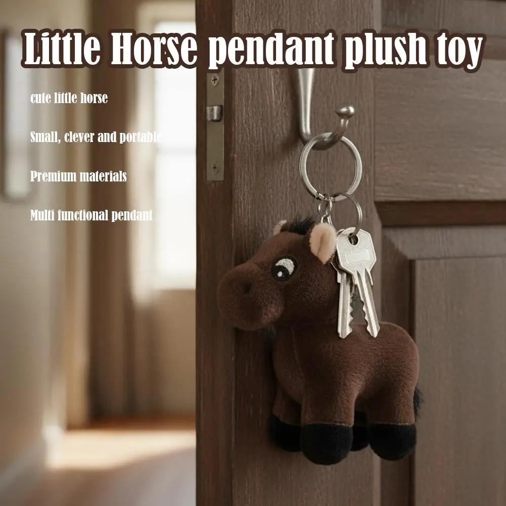 Plush Pony Keychain Toy Mascot for the Year of the Horse Pendant, Cute Soft Small Doll Bag Pendant Keyring Decor Gifts G5P2
Plush Pony Keychain Toy Mascot for the Year of the Horse Pendant, Cute Soft Small Doll Bag Pendant Keyring Decor Gifts G5P2