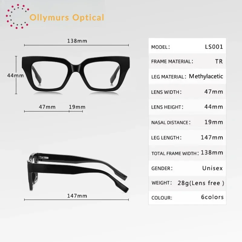 XUKA Simple Design Customizable Myopia Glasses Clear Rectangle Men's Anti-Blue Light Prescription Reading Glasses Women LS00
XUKA Simple Design Customizable Myopia Glasses Clear Rectangle Men's Anti-Blue Light Prescription Reading Glasses Women LS00