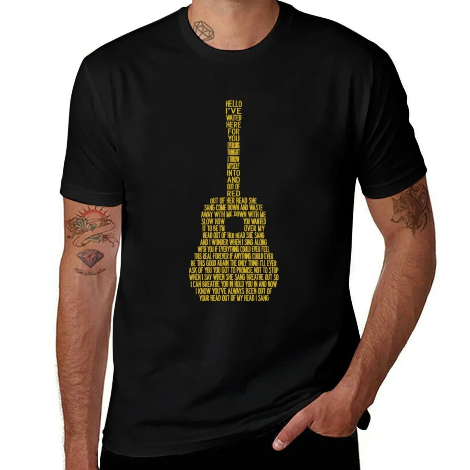Everlong Song Lyric on Guitar by Foo T-Shirt Basic Regular Fit Casual T-Shirt
Everlong Song Lyric on Guitar by Foo T-Shirt Basic Regular Fit Casual T-Shirt
