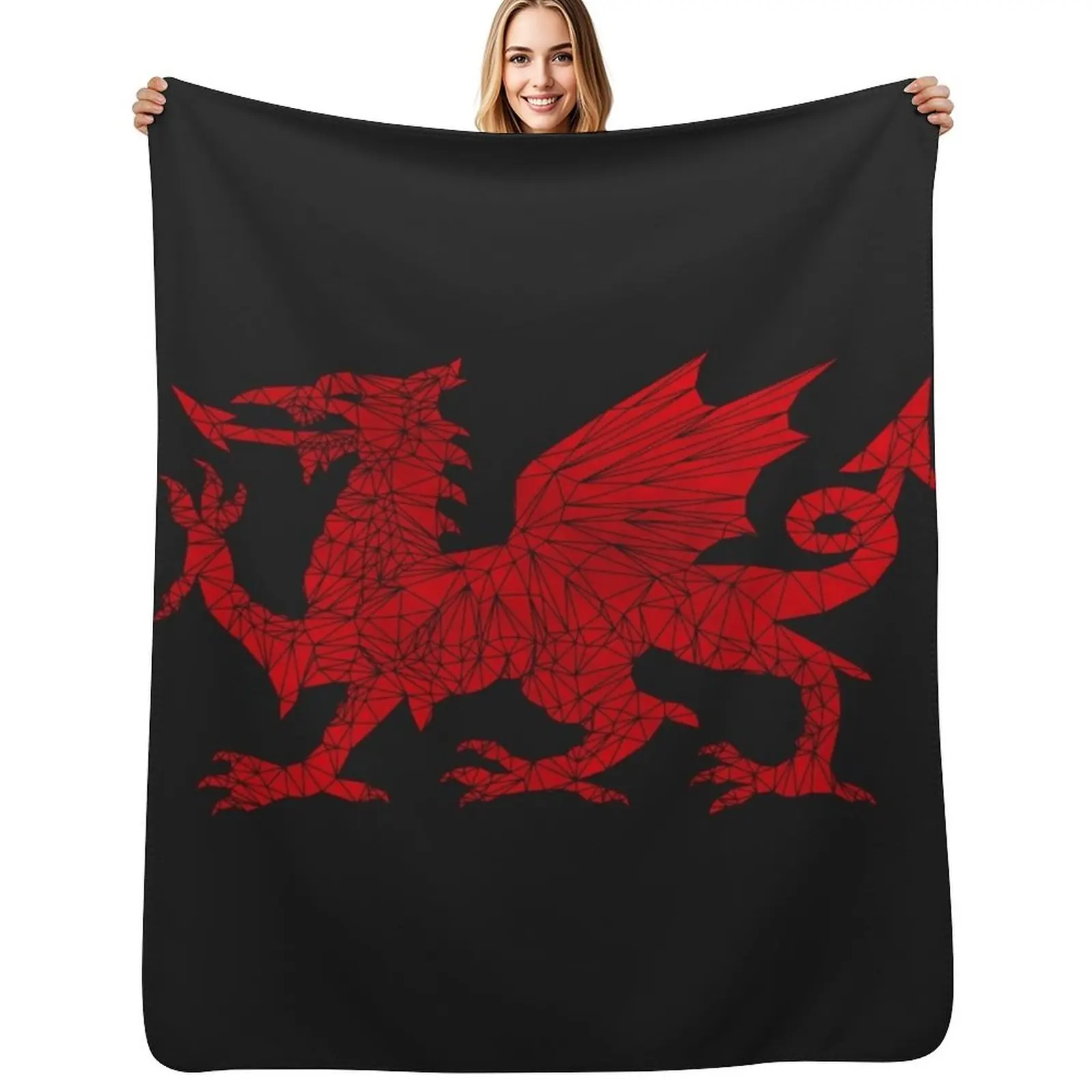 Welsh Dragon - Geometric Throw Blanket Soft Breathable Blanket for Night Sleeping
Welsh Dragon - Geometric Throw Blanket Soft Breathable Blanket for Night Sleeping