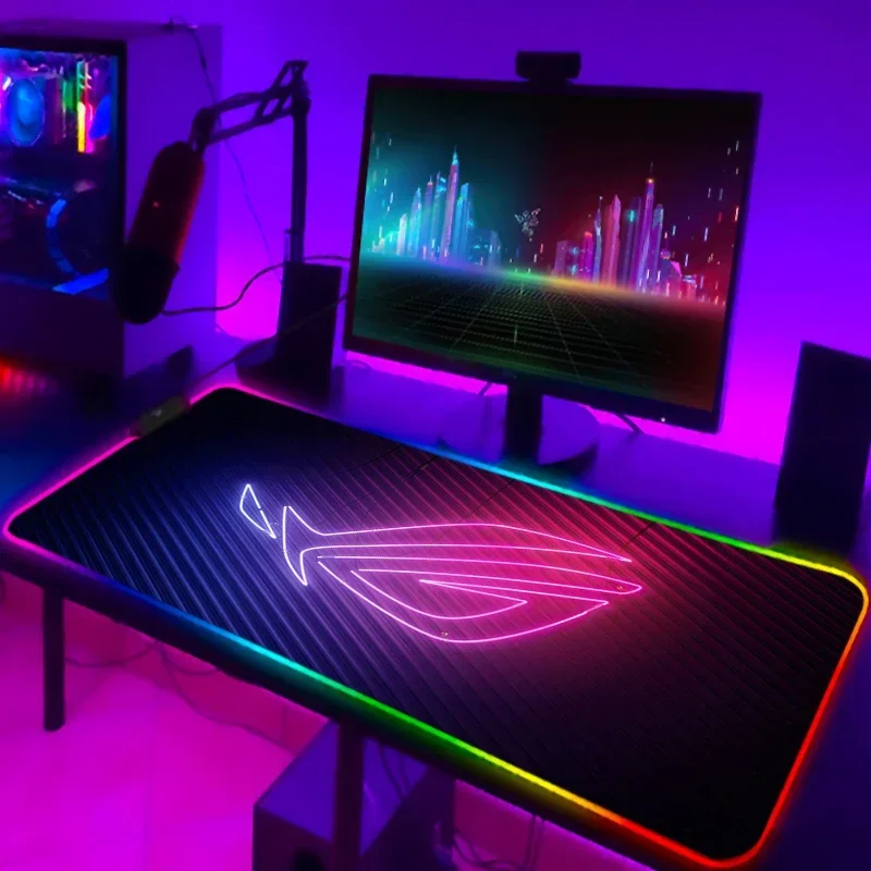 ROG cool RGB mouse pad game accessories anti slip base desk pad suitable for e-sports office and home use
ROG cool RGB mouse pad game accessories anti slip base desk pad suitable for e-sports office and home use