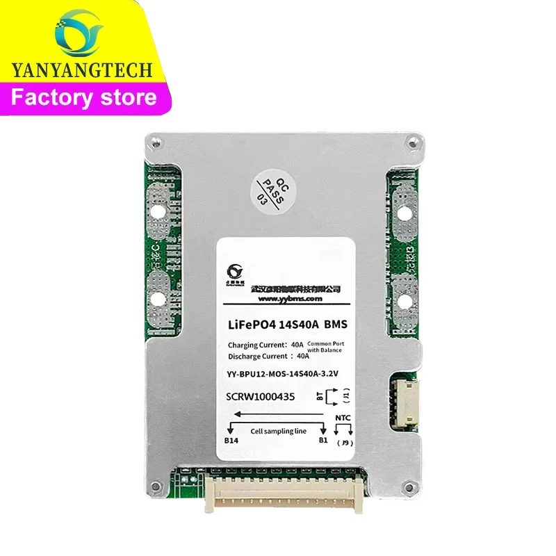 Yanyang BMS For LifePO4 Battery Electric Scooter 14S 24V 20A Lithium 18650 Battery Management System 24V BMS
Yanyang BMS For LifePO4 Battery Electric Scooter 14S 24V 20A Lithium 18650 Battery Management System 24V BMS