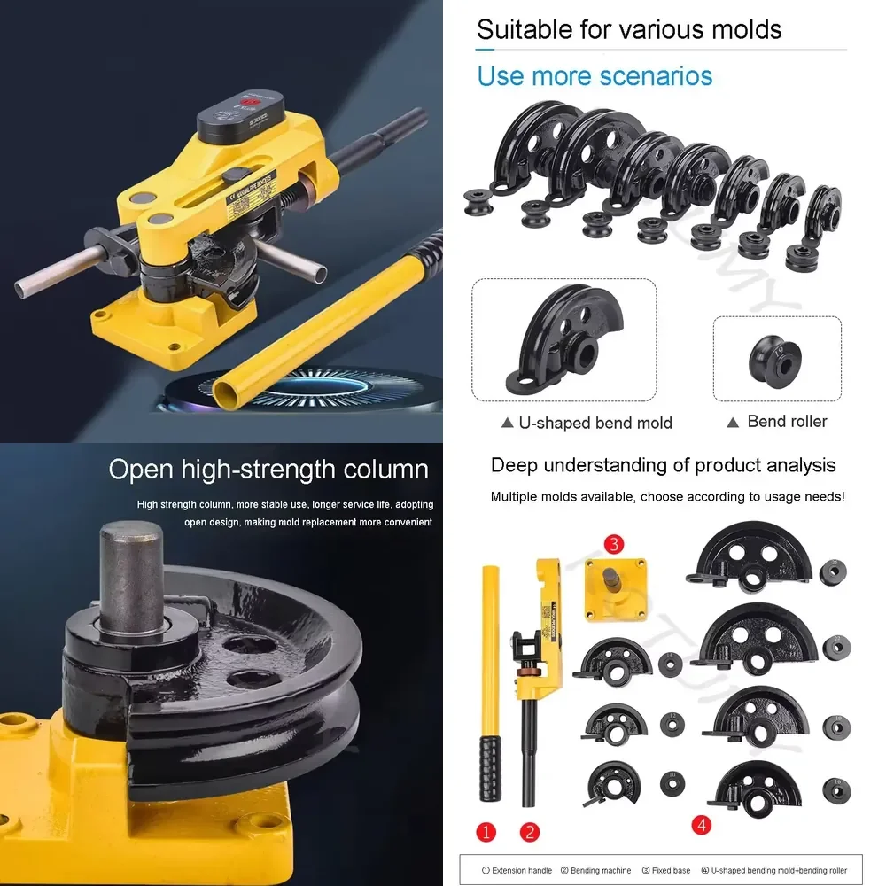 Industrial Grade SWG-25 U Type Manual Pipe Tube Bender Multifunctional Steel Copper Tube Bending Machine
Industrial Grade SWG-25 U Type Manual Pipe Tube Bender Multifunctional Steel Copper Tube Bending Machine