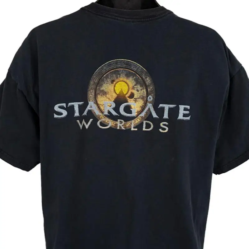 Мужская футболка Stargate Worlds, размер XL, черная, SGW, научная фантастика, многопользовательская ролевая игра
Мужская футболка Stargate Worlds, размер XL, черная, SGW, научная фантастика, многопользовательская ролевая игра