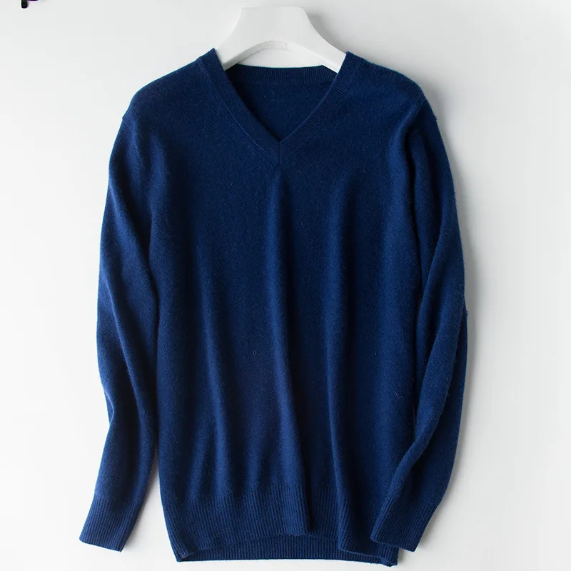 New 2023 Male V-Collar Woolen Sweater Tops Autumn Winter Cashmere Sweater Men Pullover Knitted Warm Sweater Size 4XL
New 2023 Male V-Collar Woolen Sweater Tops Autumn Winter Cashmere Sweater Men Pullover Knitted Warm Sweater Size 4XL