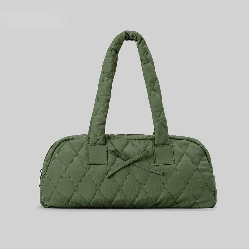 Retro Niche Design Bow Underarm Bag Diamond Quilted Shoulder Bag Female Winter New Cotton-filled Handbag
Retro Niche Design Bow Underarm Bag Diamond Quilted Shoulder Bag Female Winter New Cotton-filled Handbag