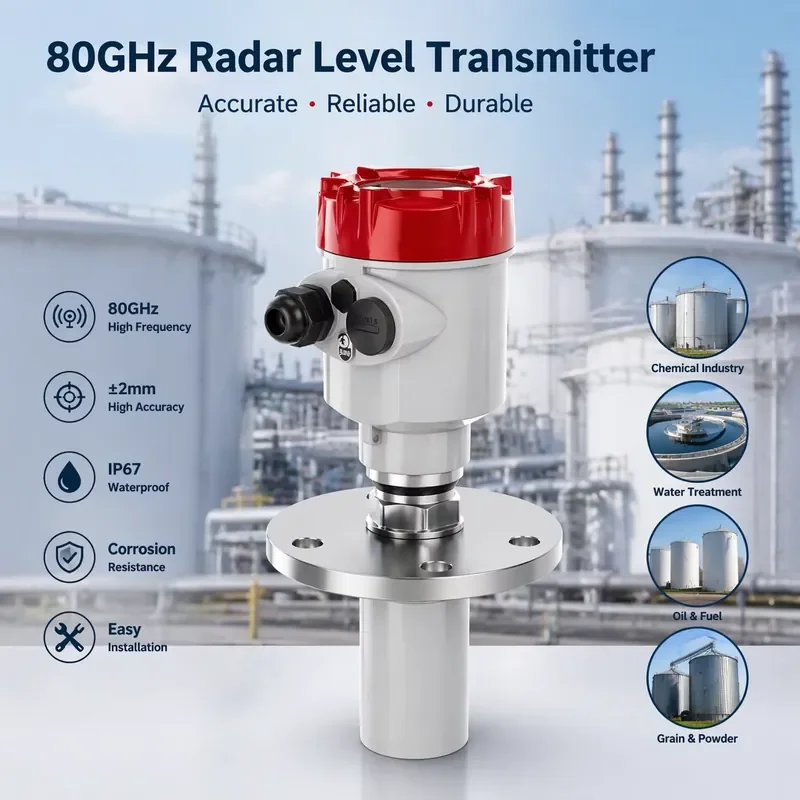 80GHz Meter Level Measuring Tool RS485 Modbus RTU AI Data Center Cooling CDU Storage Tank Level Sensor
80GHz Meter Level Measuring Tool RS485 Modbus RTU AI Data Center Cooling CDU Storage Tank Level Sensor