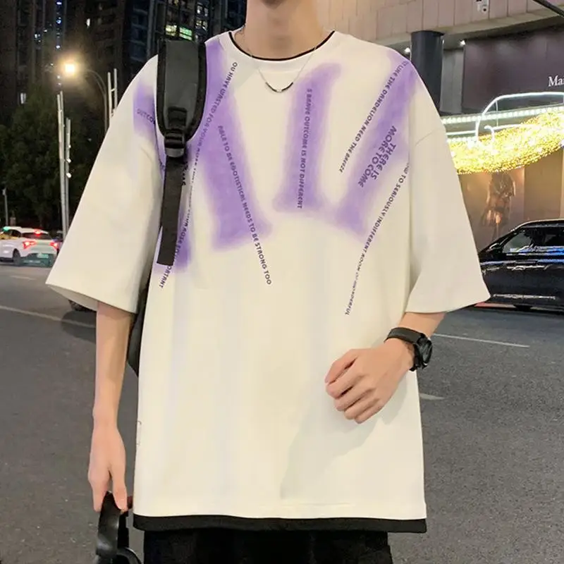 Summer 2024 Boyfriend New Pullover O-Neck Patchwork Printing Letter Fashion Comfortable Loose Casual Short Sleeve T-Shirts Tops
Summer 2024 Boyfriend New Pullover O-Neck Patchwork Printing Letter Fashion Comfortable Loose Casual Short Sleeve T-Shirts Tops