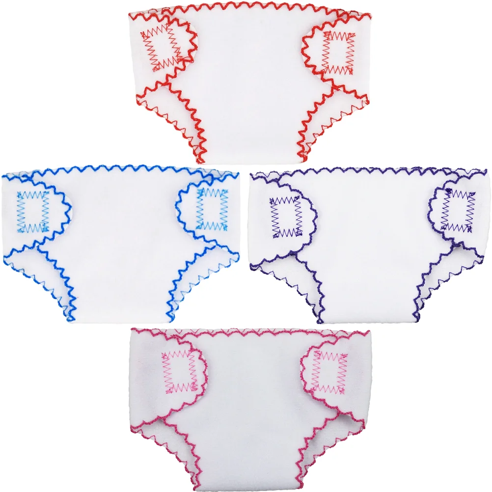 4 Pcs Mini Cloth Diapers Accessory Baby Reusable Dolls Newborn Dress up Accessories Underpants Toy
4 Pcs Mini Cloth Diapers Accessory Baby Reusable Dolls Newborn Dress up Accessories Underpants Toy