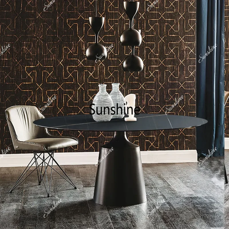 YSlate simple modern round dining table and chair combination small apartment light luxury
YSlate simple modern round dining table and chair combination small apartment light luxury