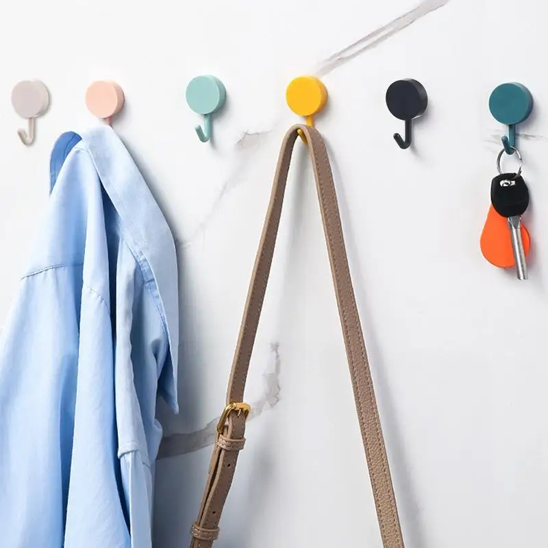 5pc Wall Hooks Key Holder Door Hanging Plastic Self Adhesive Wall Hanger Non-marking Hook For Key Clothes Holder Room Home Decor
5pc Wall Hooks Key Holder Door Hanging Plastic Self Adhesive Wall Hanger Non-marking Hook For Key Clothes Holder Room Home Decor