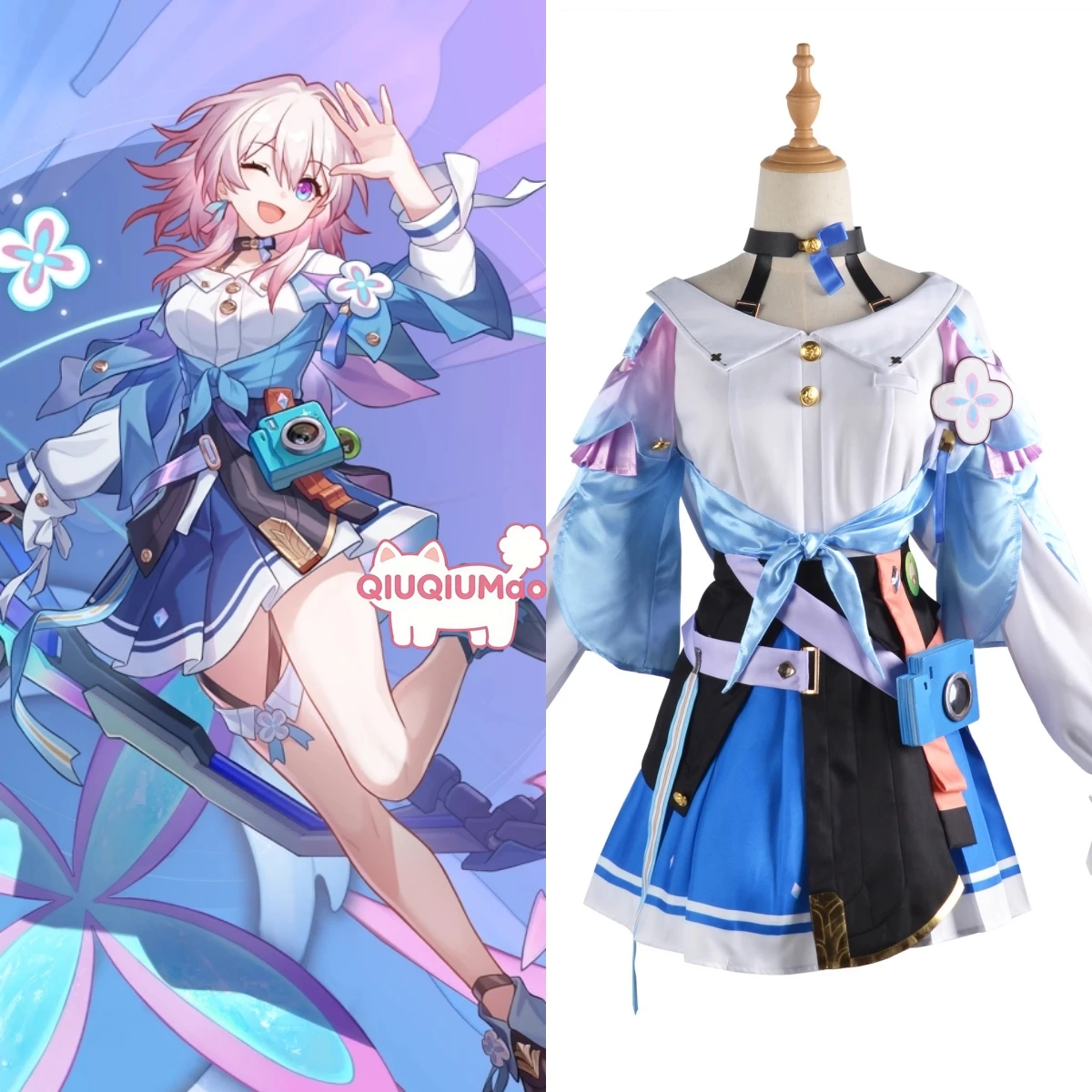 Game Honkai: Star Rail Cosplay Costume Anime March 7th Role Playing Fashion Blue Outfit for Women Comic Con Party Halloween Suit
Game Honkai: Star Rail Cosplay Costume Anime March 7th Role Playing Fashion Blue Outfit for Women Comic Con Party Halloween Suit
