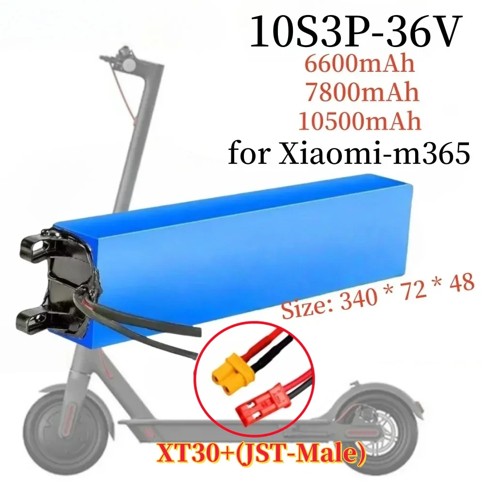 36V 6.6Ah/7.8Ah/10.5Ah 18650 Lithium Battery Pack (10S3P) with BMS-500W for M365 E-BK Power Battery,Same Por.
36V 6.6Ah/7.8Ah/10.5Ah 18650 Lithium Battery Pack (10S3P) with BMS-500W for M365 E-BK Power Battery,Same Por.