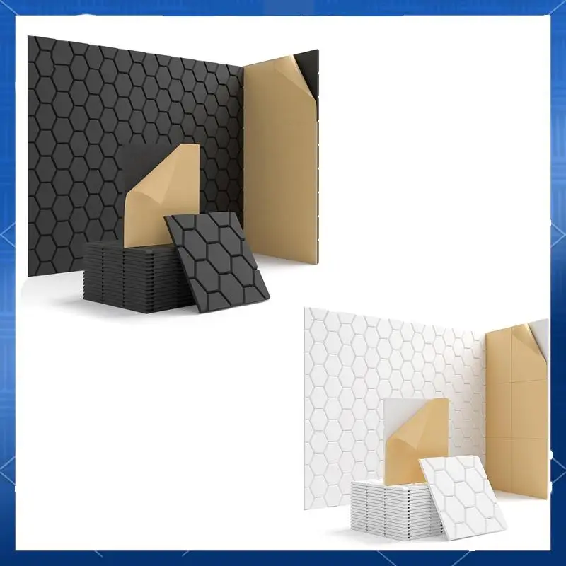 15 упаковок звукоизоляционных стеновых панелей 12X12X0,4 дюйма, самоклеящаяся звукопоглощающая панель, черная
15 упаковок звукоизоляционных стеновых панелей 12X12X0,4 дюйма, самоклеящаяся звукопоглощающая панель, черная