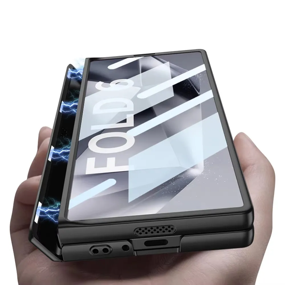 Phone case Luxury Magnetic Hinge Shockproof For Samsung Galaxy Z Fold 6 5 4 3 Full Screen Protective Bracket Cover For Z Fold 6
Phone case Luxury Magnetic Hinge Shockproof For Samsung Galaxy Z Fold 6 5 4 3 Full Screen Protective Bracket Cover For Z Fold 6