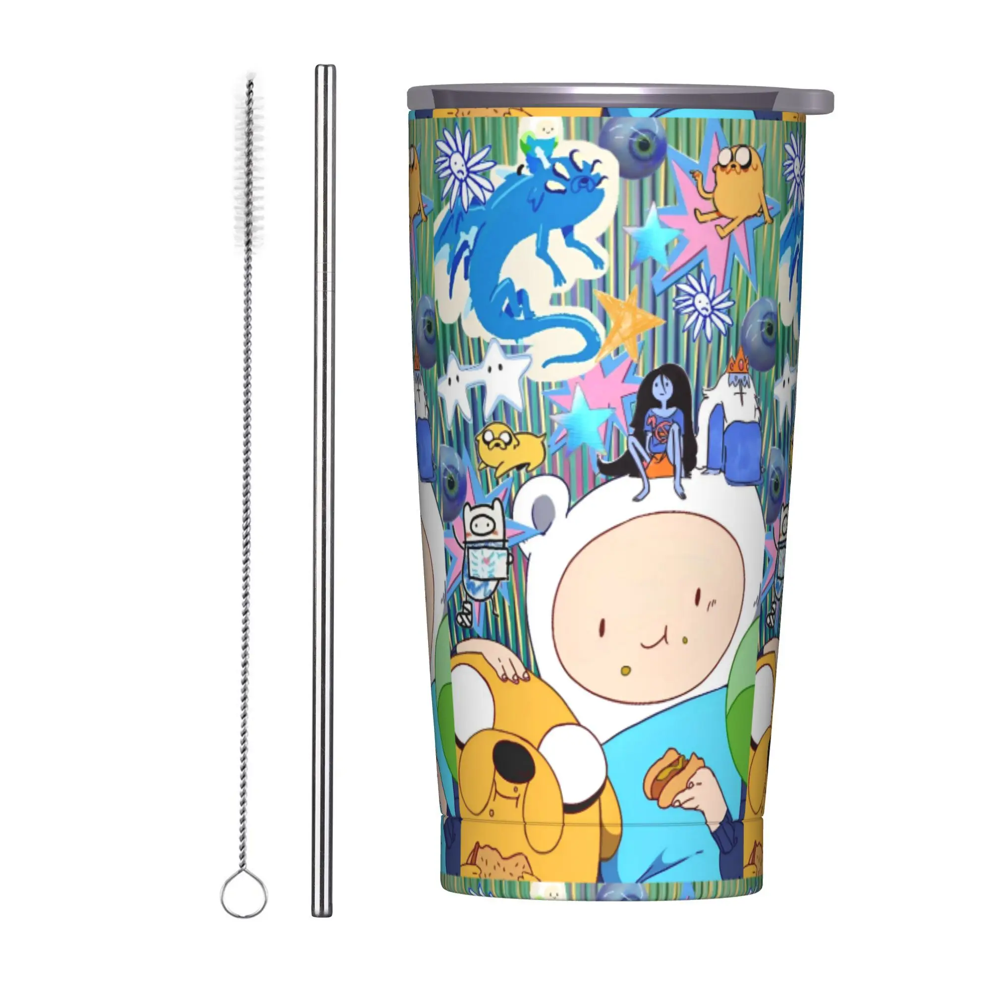 Стакан Adventure Time из нержавеющей стали, дорожная термокружка с соломинкой и крышкой, автомобильные кружки большой емкости, бутылка для холодной и горячей воды
Стакан Adventure Time из нержавеющей стали, дорожная термокружка с соломинкой и крышкой, автомобильные кружки большой емкости, бутылка для холодной и горячей воды