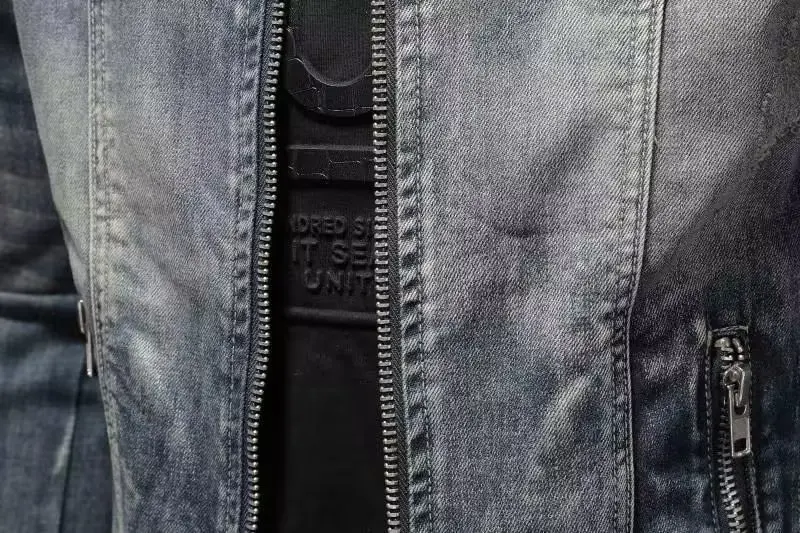 Men Denim Jackets Coats Zipper Coat Slim Fit Casual Solid Turn Down Collar Full Sleeve Regular Jacket Autumn Winter 2024 77 Sd21bbad8183544478d85eff45408b7bcy
