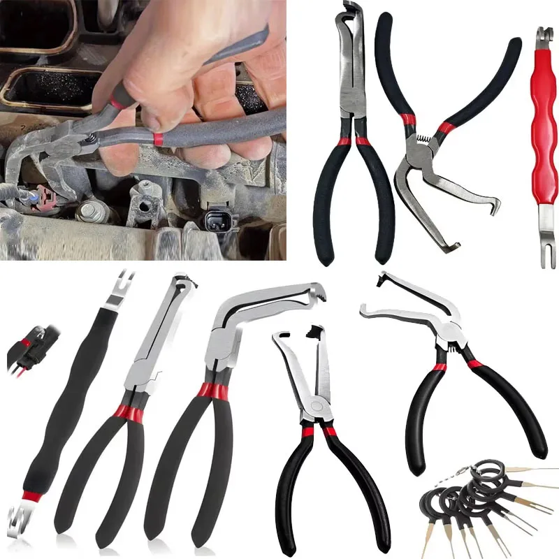 Набор из трех плоскогубцев для снятия электрического разъема, сепаратор топливопровода и инструмент для снятия свечей зажигания
Набор из трех плоскогубцев для снятия электрического разъема, сепаратор топливопровода и инструмент для снятия свечей зажигания