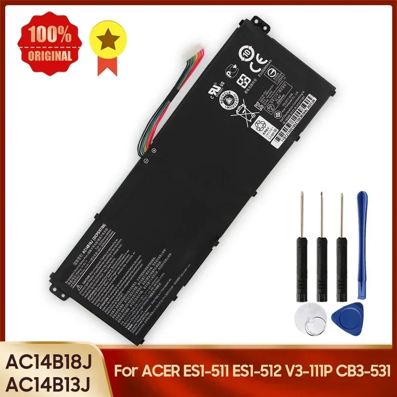 Replacement Battery AC14B18J AC14B13J For Acer MS2394 EX2519 N15W4 ES1-511 ES1-512 V3-111P CB3-531 AspireE11 MS2394 Batteries
Replacement Battery AC14B18J AC14B13J For Acer MS2394 EX2519 N15W4 ES1-511 ES1-512 V3-111P CB3-531 AspireE11 MS2394 Batteries