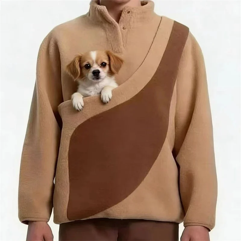 Pet Colorblock Fleece Hoodie Thick Warm Casual Sweatshirt For Small Dogs And Cats Cozy Winter Walk Home Photoshoot Outfit Gift
Pet Colorblock Fleece Hoodie Thick Warm Casual Sweatshirt For Small Dogs And Cats Cozy Winter Walk Home Photoshoot Outfit Gift