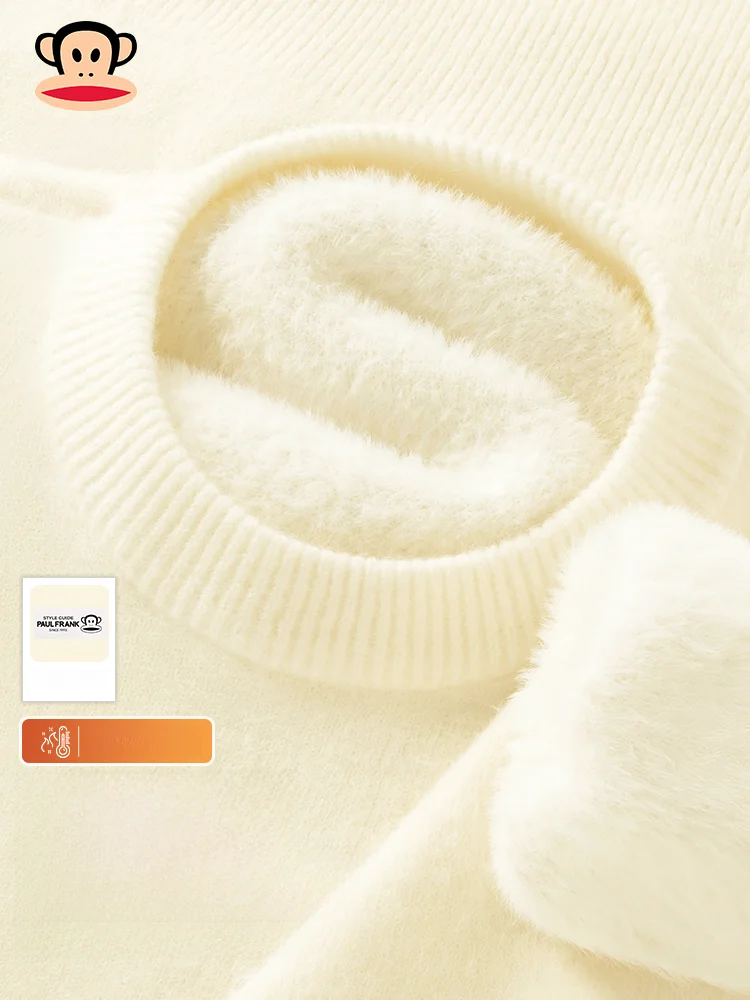 Fce Lined Knitted Sweater Men's Winter round Ne eep Velvet One-Piece Fluffy Warm Faionable Ci Sle
Fce Lined Knitted Sweater Men's Winter round Ne eep Velvet One-Piece Fluffy Warm Faionable Ci Sle