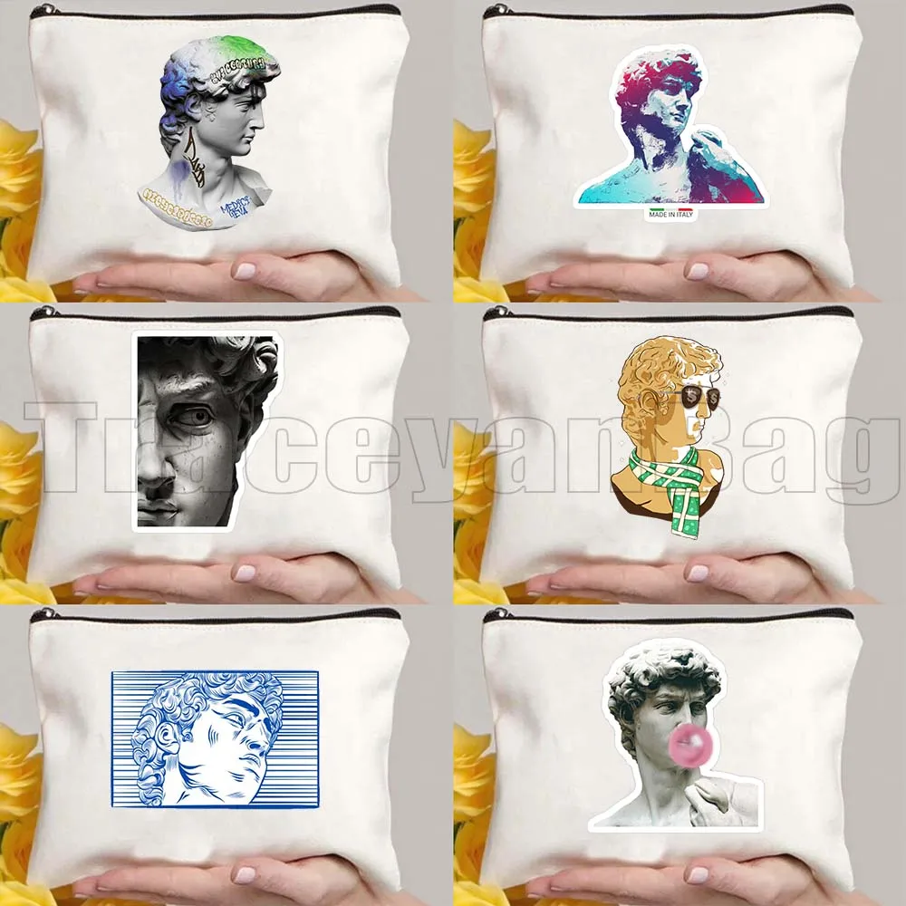 Эстетичный забавный косметический мешочек/пенал с изображением Давида Микеланджело, граффити, ренессансного искусства и известных картин
Эстетичный забавный косметический мешочек/пенал с изображением Давида Микеланджело, граффити, ренессансного искусства и известных картин