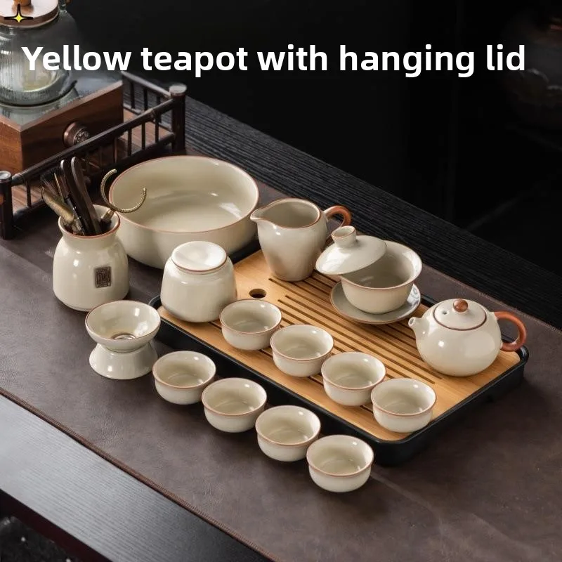 High-End Cerc Tea Set Dehua Coun Porcelain Gongfu Tea Brewing Set for -3 People with Tea Tray Home Use
High-End Cerc Tea Set Dehua Coun Porcelain Gongfu Tea Brewing Set for -3 People with Tea Tray Home Use