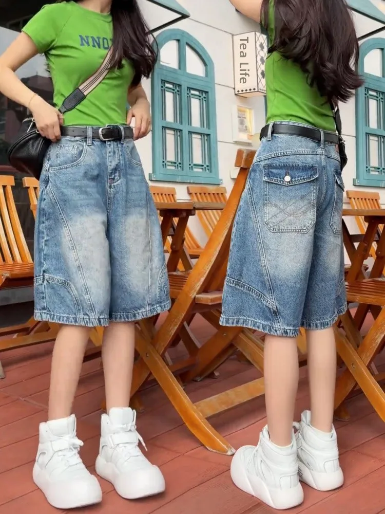 High Waist Thin Denim Shorts Women's Summer American Style plus Size Jeans Slimming High Waist Five-Point Pants Casual Cotton
High Waist Thin Denim Shorts Women's Summer American Style plus Size Jeans Slimming High Waist Five-Point Pants Casual Cotton
