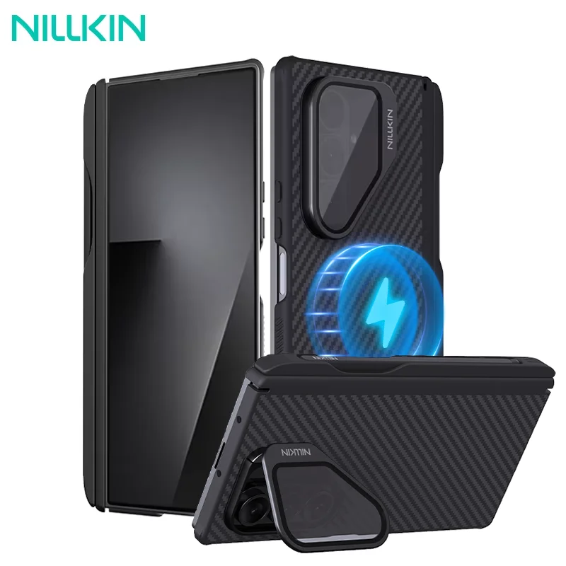 NILLKIN Magsafe Aramid Fiber Case For Samsung Galaxy Z Fold 7 5G Magnetic Charging Back Cover for Samsung Fold 7 With Pen Stylus
NILLKIN Magsafe Aramid Fiber Case For Samsung Galaxy Z Fold 7 5G Magnetic Charging Back Cover for Samsung Fold 7 With Pen Stylus