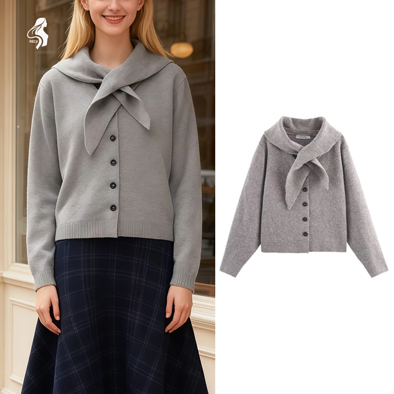 Ladies Knitted Cardigan Crossover Collar Long Sleeves Single Breasted Short Casual Knitted Sweater Fashionable Must Have Item
Ladies Knitted Cardigan Crossover Collar Long Sleeves Single Breasted Short Casual Knitted Sweater Fashionable Must Have Item