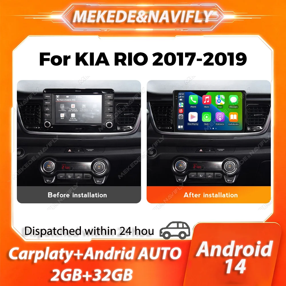 MEKEDE Carplay For Kia Rio Stonic YB 2016-2023 android 14 Car Radio GPS Navigation autoradio Stereo Intelligent car audio system
MEKEDE Carplay For Kia Rio Stonic YB 2016-2023 android 14 Car Radio GPS Navigation autoradio Stereo Intelligent car audio system