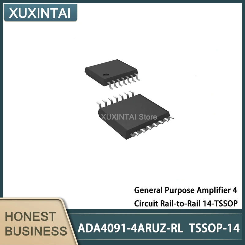5Pcs/Lot New Original ADA4091-4ARUZ-RL ADA4091-4ARUZ General Purpose Amplifier 4 Circuit Rail-to-Rail 14-TSSOP
5Pcs/Lot New Original ADA4091-4ARUZ-RL ADA4091-4ARUZ General Purpose Amplifier 4 Circuit Rail-to-Rail 14-TSSOP