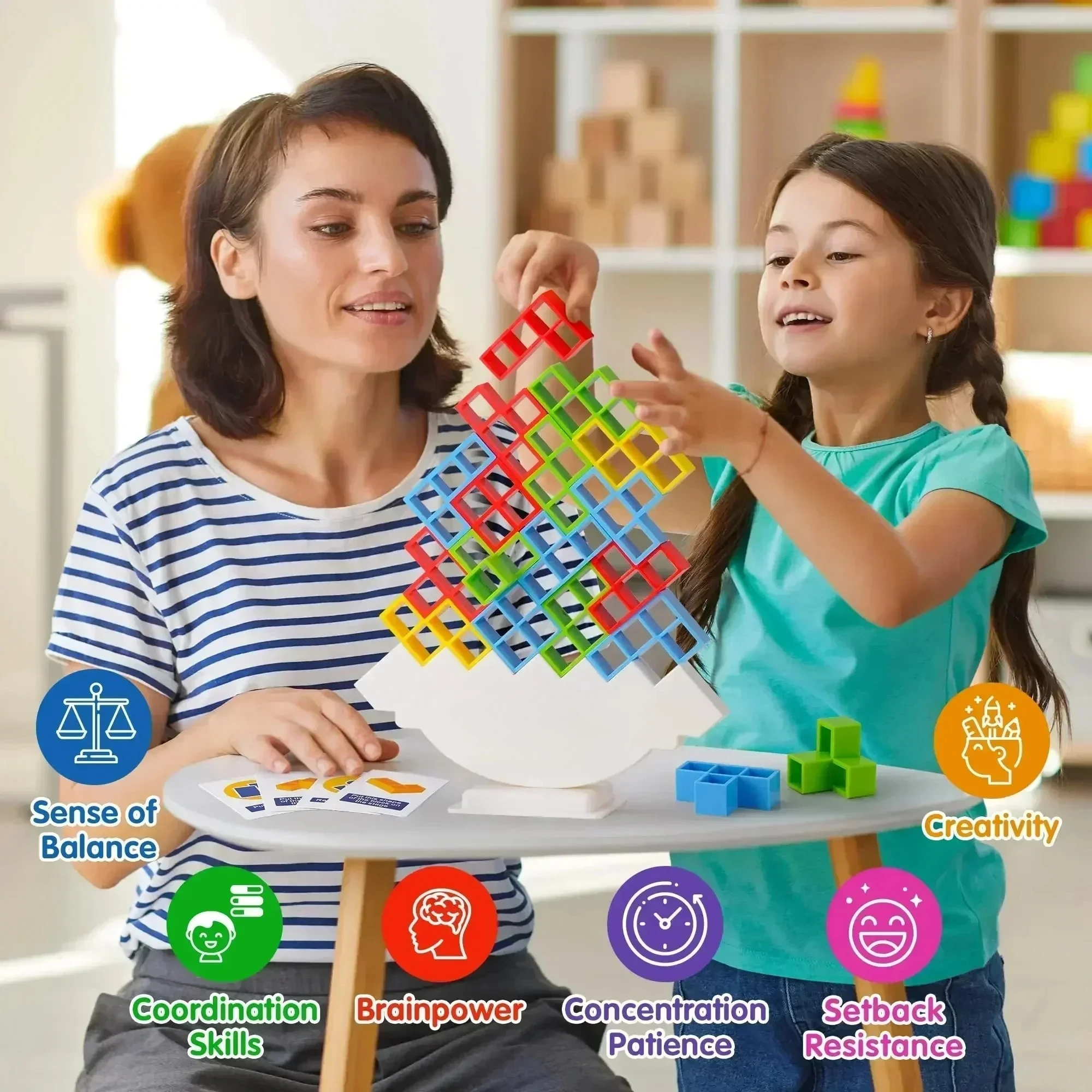 1set Strategy Balance Game, Stacking Challenge for Hand-Eye Coordination & Party Fun, Adult Team Building, Family Board Game
1set Strategy Balance Game, Stacking Challenge for Hand-Eye Coordination & Party Fun, Adult Team Building, Family Board Game