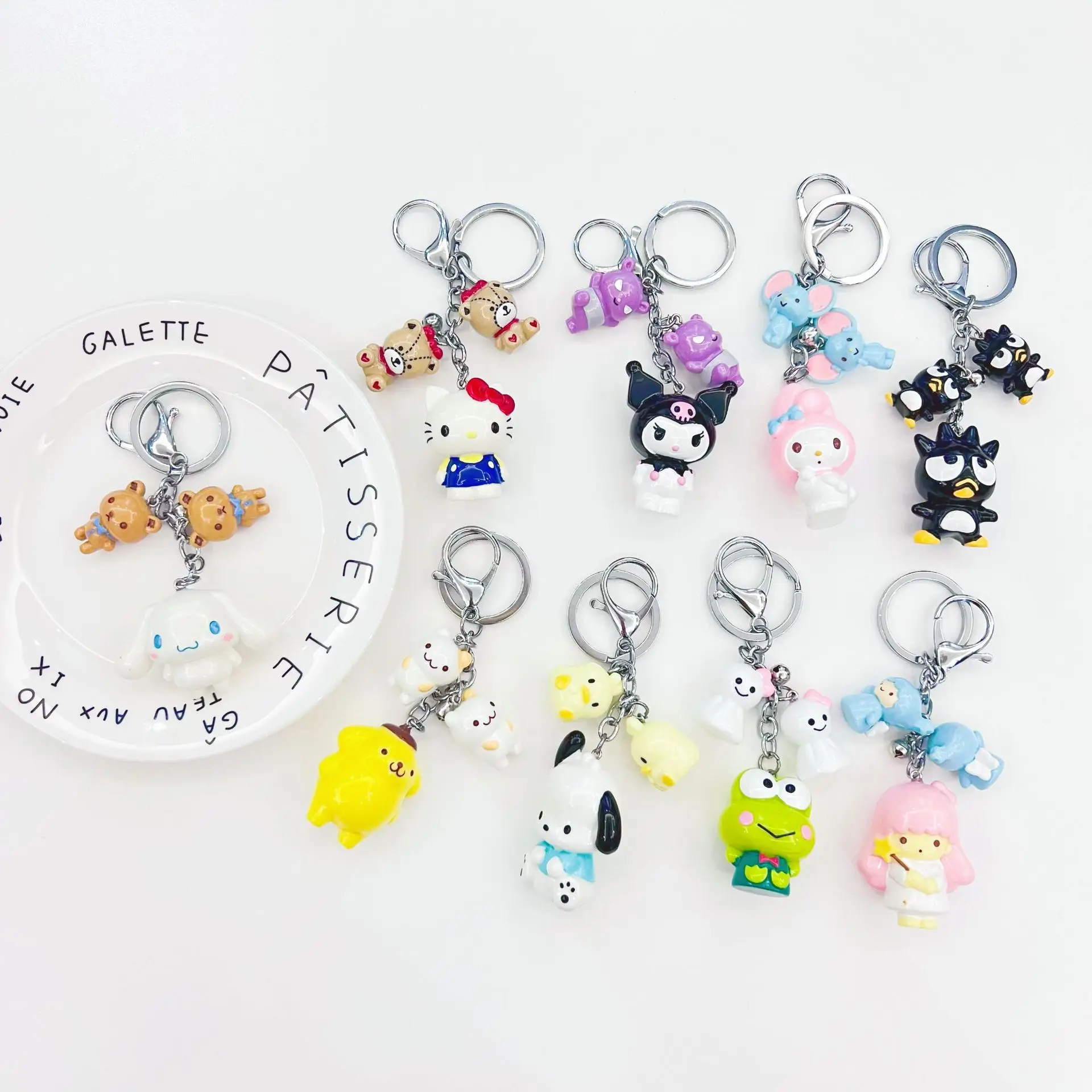 New Sanrio Anime Peripheral Series Doll Keychains Cartoon Kawaii Kuromi Decorated Car Key Pendant Bag Accessories for Students
New Sanrio Anime Peripheral Series Doll Keychains Cartoon Kawaii Kuromi Decorated Car Key Pendant Bag Accessories for Students