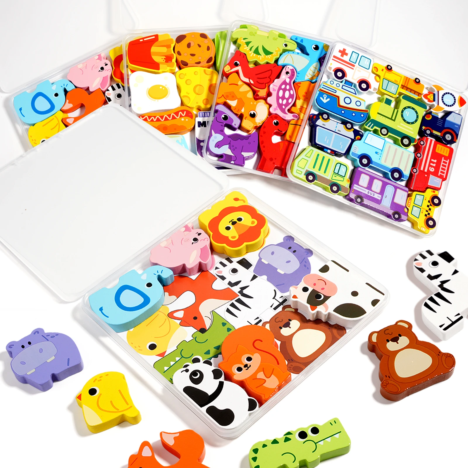 3D Cartoon Pairing Puzzle Board Game Variety Puzzles Logical Thinking Enlightenment Wooden Early Education Toys For Children
3D Cartoon Pairing Puzzle Board Game Variety Puzzles Logical Thinking Enlightenment Wooden Early Education Toys For Children