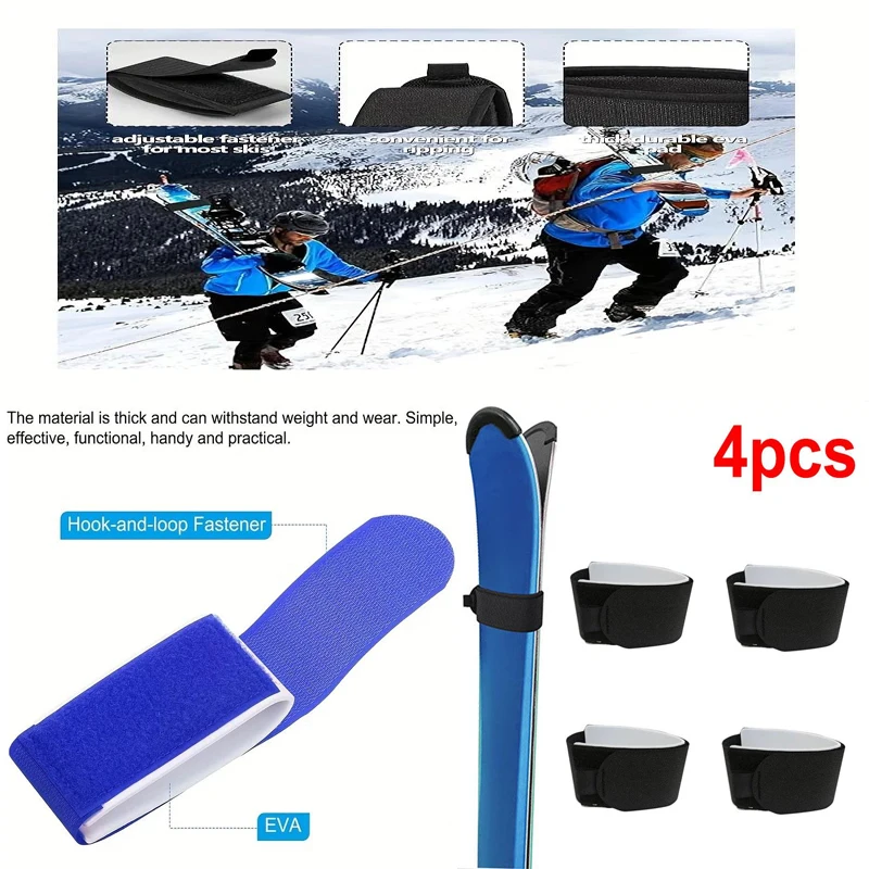 4pcs Ski Straps - Nylon Snowboard & Sled Fixing Belts | Portable Outdoor Ski Board Accessories For Easy Transport And Storage
4pcs Ski Straps - Nylon Snowboard & Sled Fixing Belts | Portable Outdoor Ski Board Accessories For Easy Transport And Storage