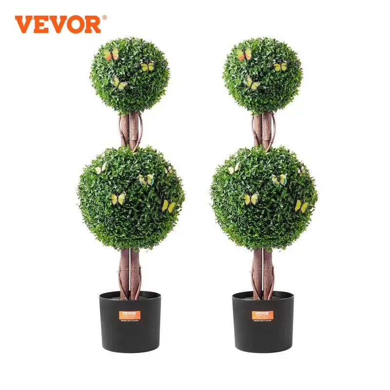 VEVOR Artificial Boxwood Topiary Tree Faux Plant w/ Extra Leaves Pot Small Decoration UV Rated Set for Home Decor Indoor Outdoor
VEVOR Artificial Boxwood Topiary Tree Faux Plant w/ Extra Leaves Pot Small Decoration UV Rated Set for Home Decor Indoor Outdoor